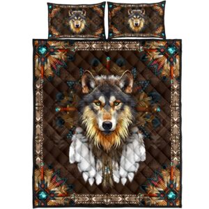 The Wolf American Native All Over Print Bedding Set