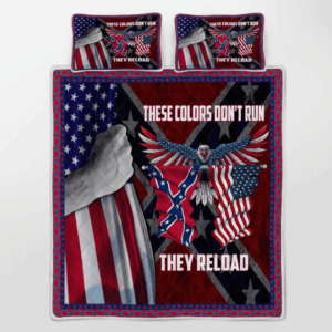 These Colors Dont Run They Reload Quilt Bedding Set