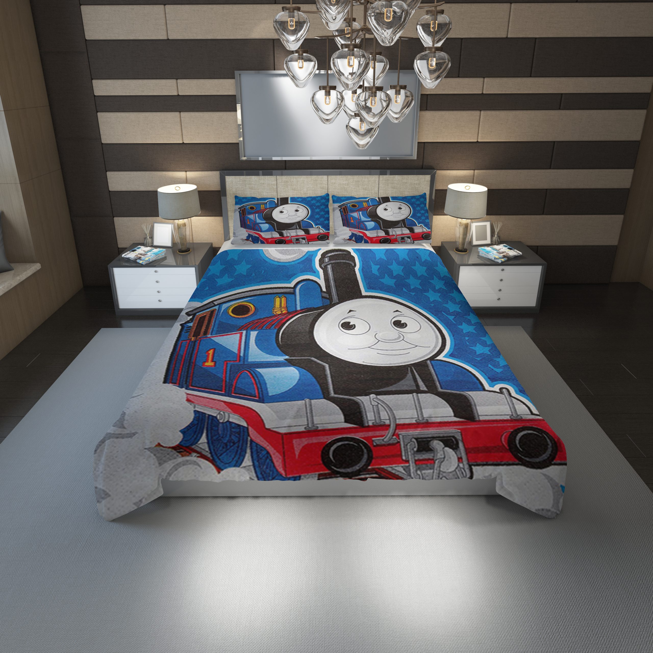 Thomas The Tank Engine 32 Duvet Cover and Pillowcase Set Bedding Set Thomas The Tank Engine 32 Duvet Cover and Pillowcase Set Bedding Set
