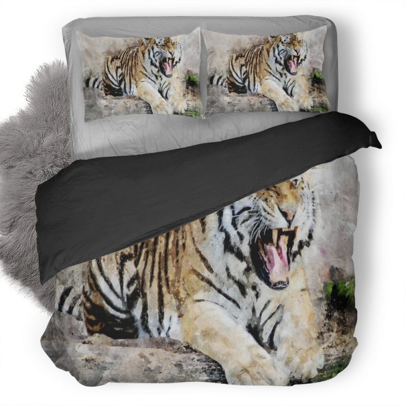 Tiger Abstract Art Vr Duvet Cover and Pillowcase Set Bedding Set Tiger Abstract Art Vr Duvet Cover and Pillowcase Set Bedding Set