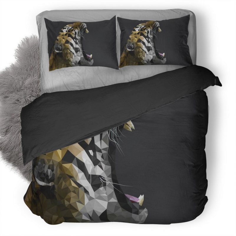 Tiger Digital Art Duvet Cover and Pillowcase Set Bedding Set Tiger Digital Art Duvet Cover and Pillowcase Set Bedding Set