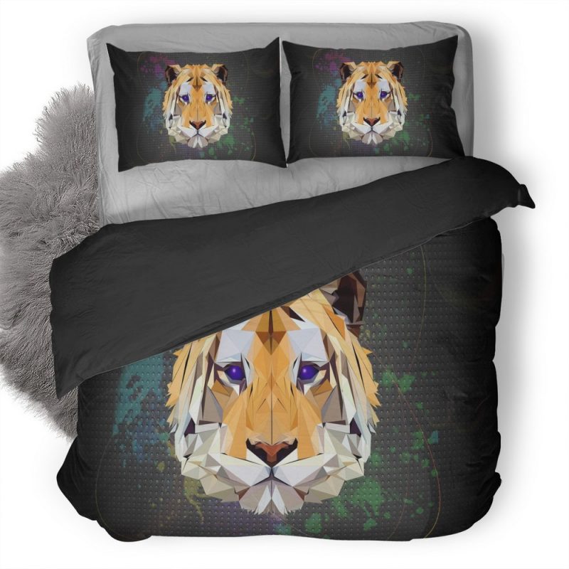 Tiger Facets Lu Duvet Cover and Pillowcase Set Bedding Set Tiger Facets Lu Duvet Cover and Pillowcase Set Bedding Set