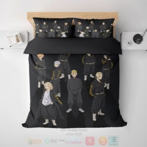 Tokyo Revenger Cast Embossed Anime Bedding Set