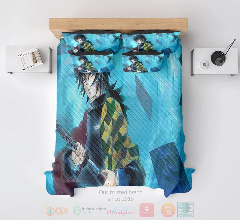 Tomioka Giuu Alternative Blend Water Breath Style Demon Slayer Kimetsu No Yaiba Bedding Set Tomioka Giuu Alternative Blend Water Breath Style Demon Slayer Kimetsu No Yaiba Bedding Set