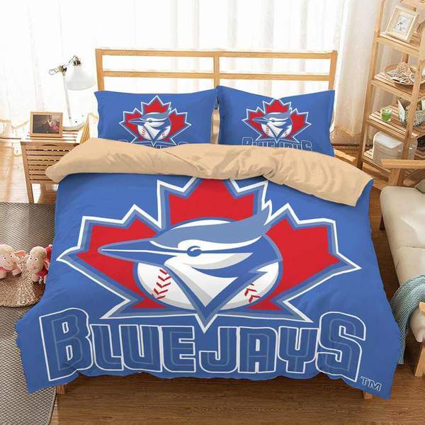 Toronto Blue Jays Duvet Cover and Pillowcase Set Bedding Set 486 Toronto Blue Jays Duvet Cover and Pillowcase Set Bedding Set 486