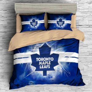 Toronto Maple Leafs Duvet Cover and Pillowcase Set Bedding Set