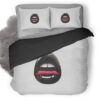 Tounge Lips Minimalist Tf Duvet Cover and Pillowcase Set Bedding Set