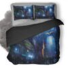 Town Digital Art Painting Ia Duvet Cover and Pillowcase Set Bedding Set