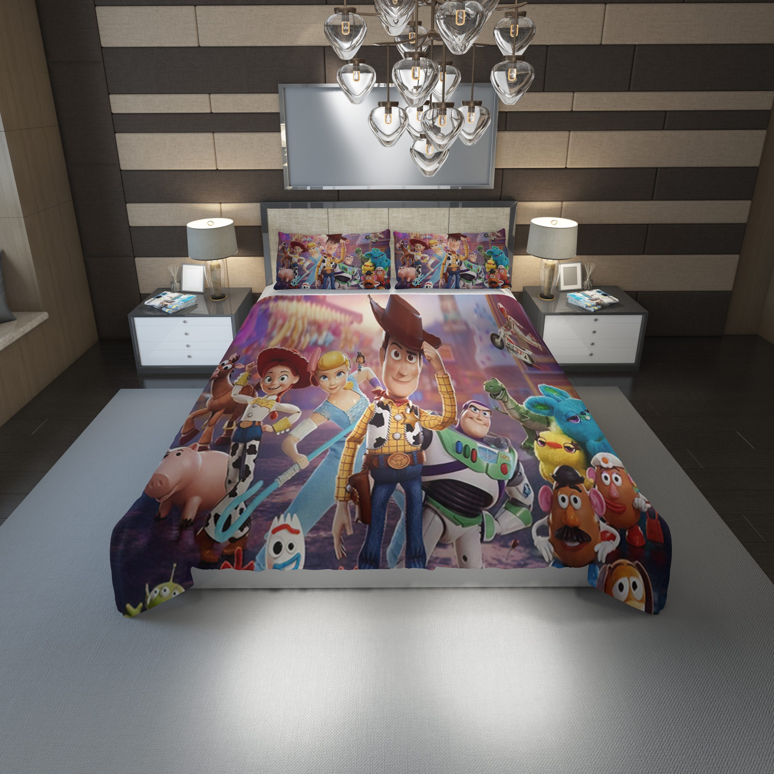 Toy Story 4 Duvet Cover and Pillowcase Set Bedding Set 1216 Toy Story 4 Duvet Cover and Pillowcase Set Bedding Set 1216