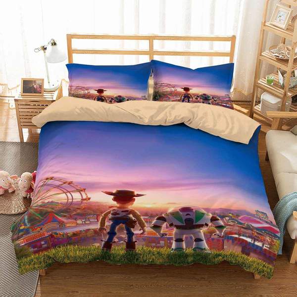 Toy Story 4 Duvet Cover and Pillowcase Set Bedding Set 756 Toy Story 4 Duvet Cover and Pillowcase Set Bedding Set 756