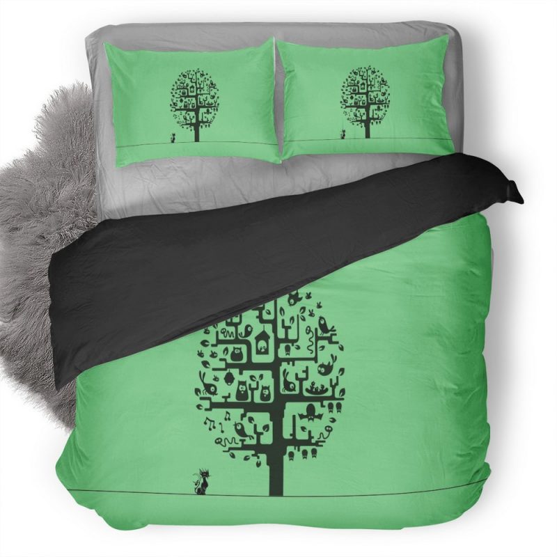 Tree Minimalism Hd Duvet Cover and Pillowcase Set Bedding Set Tree Minimalism Hd Duvet Cover and Pillowcase Set Bedding Set