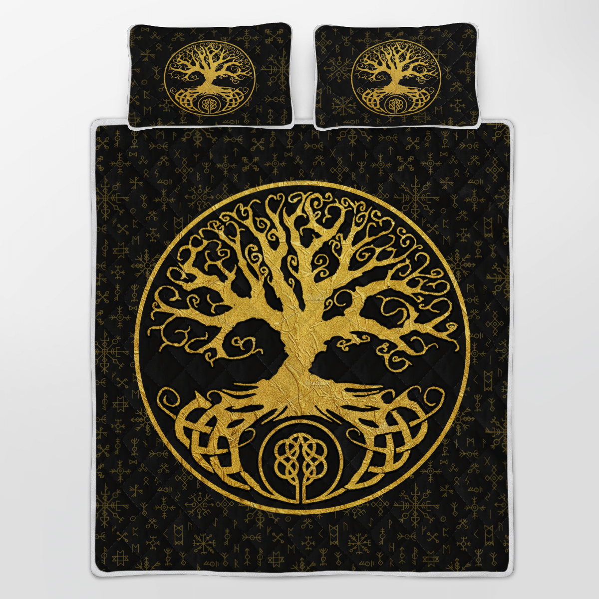 Tree Of Life Yggdrasil Quilt Bedding Set Tree Of Life Yggdrasil Quilt Bedding Set