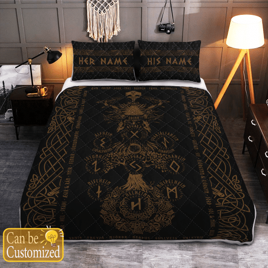 Tree-Of-Life-Yggdrasil-Viking-Quilt-Bedding-Set-1