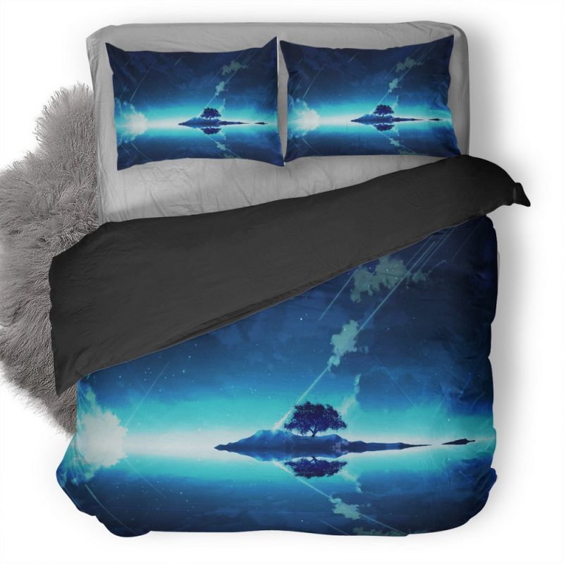 Tree On Mountain Anime Y5 Duvet Cover and Pillowcase Set Bedding Set Tree On Mountain Anime Y5 Duvet Cover and Pillowcase Set Bedding Set