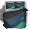 Trees Artwork Image Duvet Cover and Pillowcase Set Bedding Set