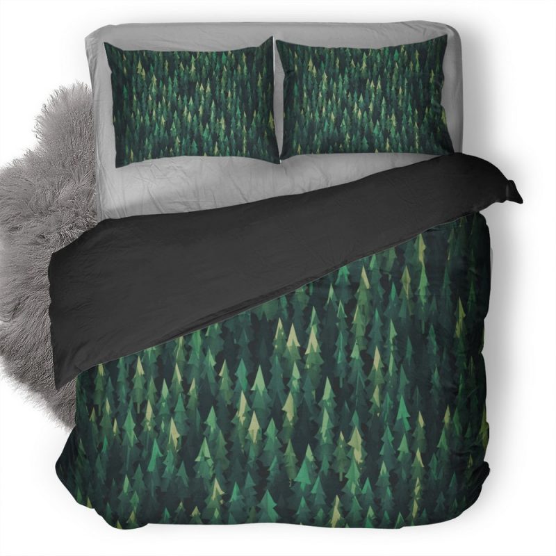 Trees Minimalism Duvet Cover and Pillowcase Set Bedding Set Trees Minimalism Duvet Cover and Pillowcase Set Bedding Set