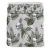 Tropical Pineapple Skull Pattern Print Duvet Cover and Pillowcase Set Bedding Set