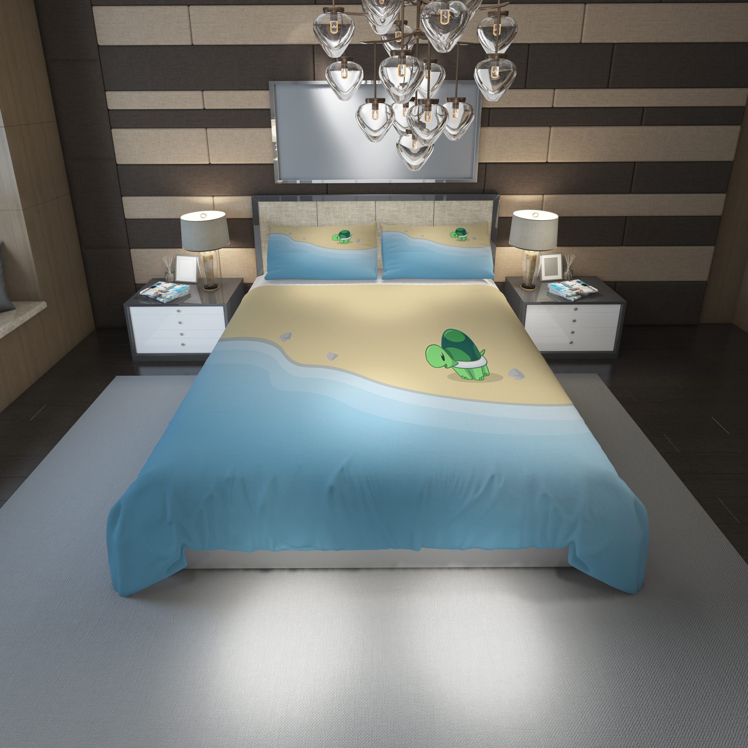 Turtle 11 Duvet Cover and Pillowcase Set Bedding Set Turtle 11 Duvet Cover and Pillowcase Set Bedding Set