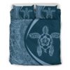 Turtle Polynesian Duver Duvet Cover and Pillowcase Set Bedding Set 867