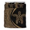 Turtle Polynesian Duver Duvet Cover and Pillowcase Set Bedding Set 877