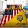 U.S. Army Military American Flag Custom Name Bedding Set