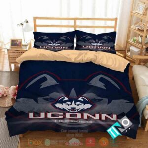 Uconn Huskies Ncaa Blue Bedding Set