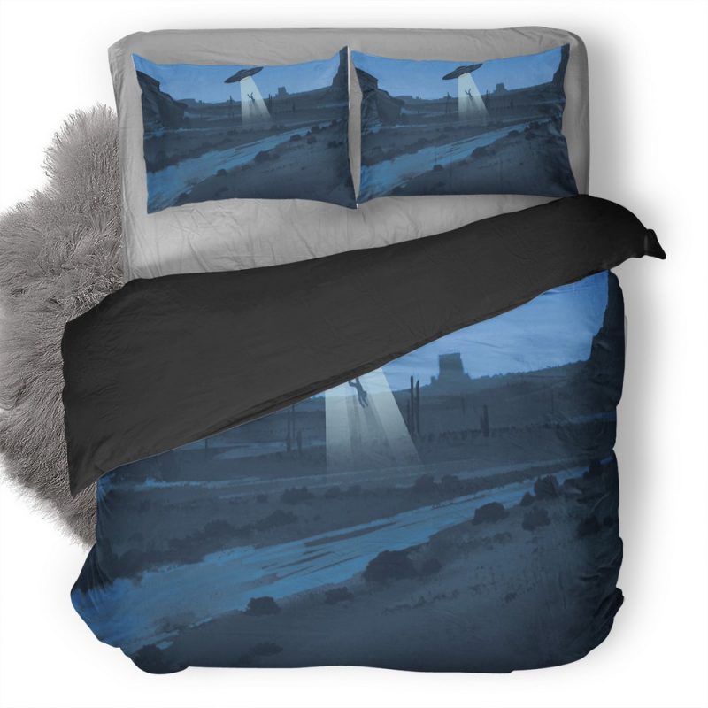 Ufo Throwing Man Artwork Se Duvet Cover and Pillowcase Set Bedding Set Ufo Throwing Man Artwork Se Duvet Cover and Pillowcase Set Bedding Set