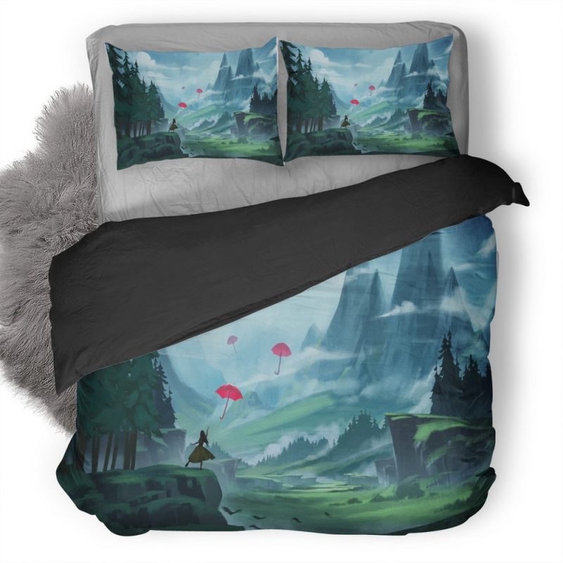 Umbrella Anime Artistic Artwork Af Duvet Cover and Pillowcase Set Bedding Set Umbrella Anime Artistic Artwork Af Duvet Cover and Pillowcase Set Bedding Set