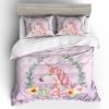 Unicorn Cute 2213 Duvet Cover and Pillowcase Set Bedding Set