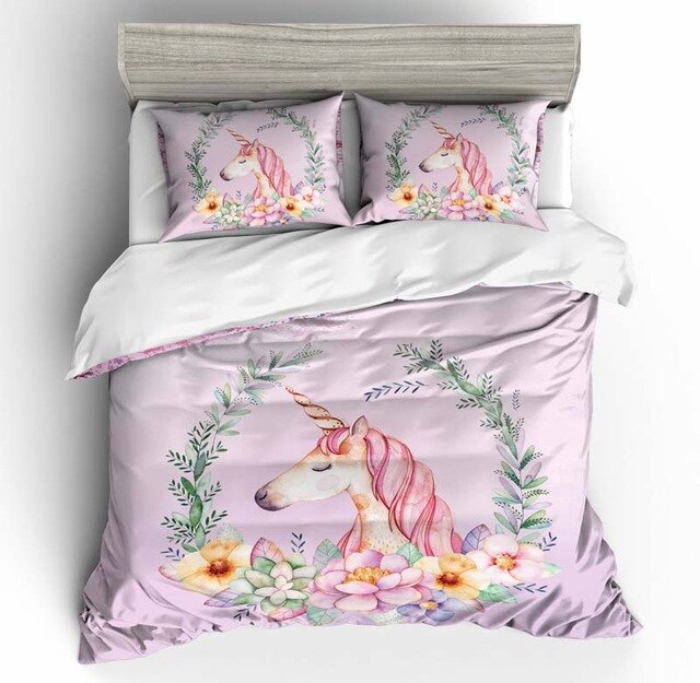 Unicorn Cute 2213 Duvet Cover and Pillowcase Set Bedding Set Unicorn Cute 2213 Duvet Cover and Pillowcase Set Bedding Set