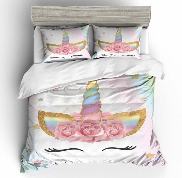 Unicorn Cute 2214 Duvet Cover and Pillowcase Set Bedding Set Unicorn Cute 2214 Duvet Cover and Pillowcase Set Bedding Set