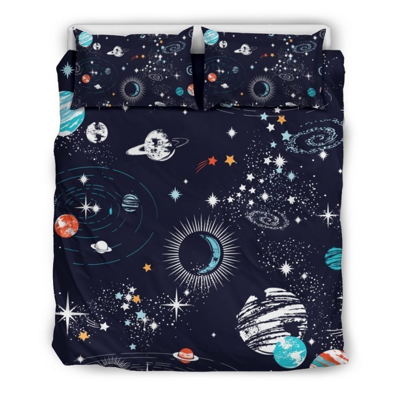 Universe Galaxy Outer Space Print Duvet Cover and Pillowcase Set Bedding Set Universe Galaxy Outer Space Print Duvet Cover and Pillowcase Set Bedding Set