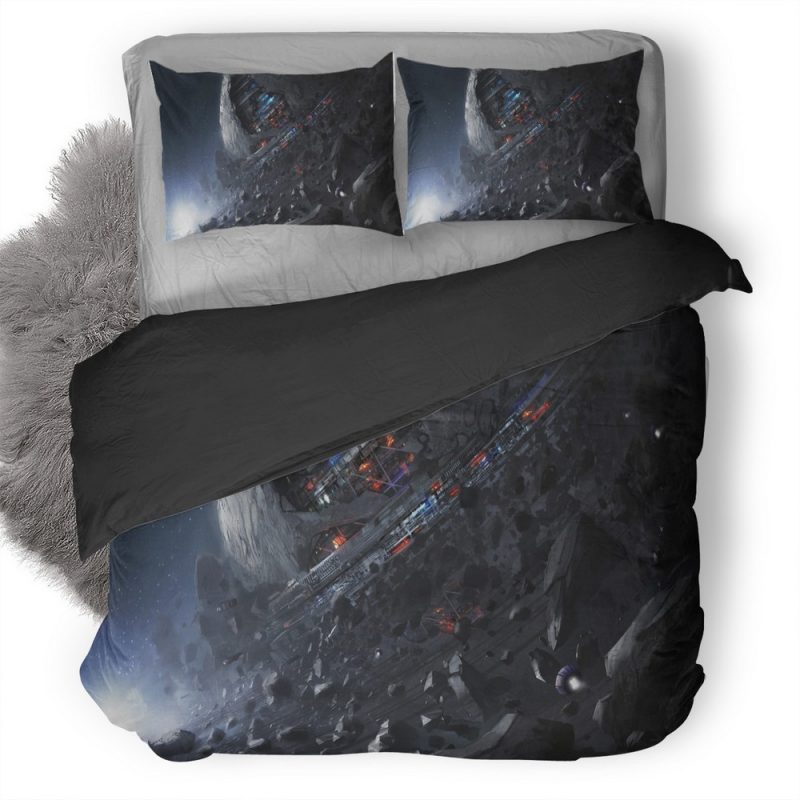 Universe Planet Spacestation Futuristic Digital Art Sg Duvet Cover and Pillowcase Set Bedding Set Universe Planet Spacestation Futuristic Digital Art Sg Duvet Cover and Pillowcase Set Bedding Set