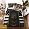 Us Army Veteran Proudly Served Bedding Set