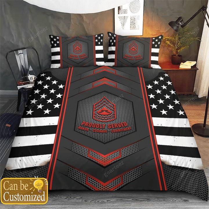 Us-Marines-Veteran-Proudly-Served-Bedding-Set-1