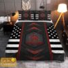 Us Marines Veteran Proudly Served Bedding Set