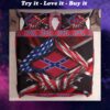 Usa Flag And Confederate Flag Bedding Set