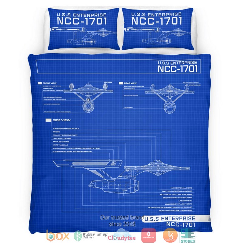 Uss Enterprise Ncc-1701 Bedding Set Uss Enterprise Ncc-1701 Bedding Set