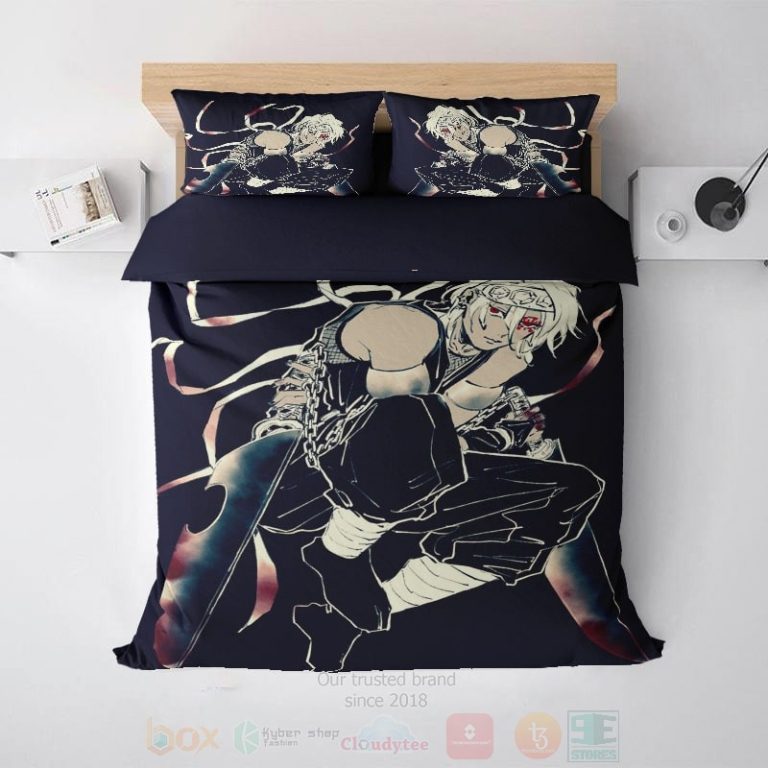 Uzi-Tengen-Ninja-Dark-Brushed-Demon-Slayer-Kimetsu-No-Yaiba-Bedding-Set-1