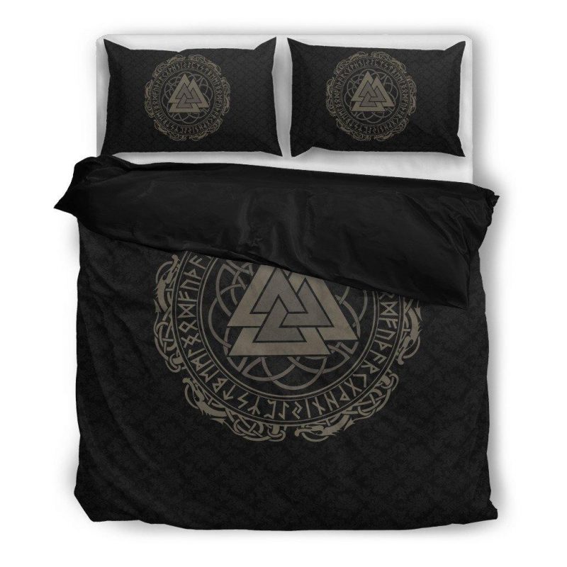 Valknut Viking Duvet Cover and Pillowcase Set Bedding Set Valknut Viking Duvet Cover and Pillowcase Set Bedding Set