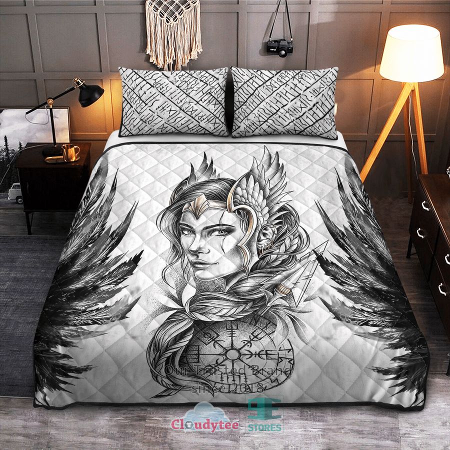 Valkyrie Viking Quilt Bedding Set - You look lazy