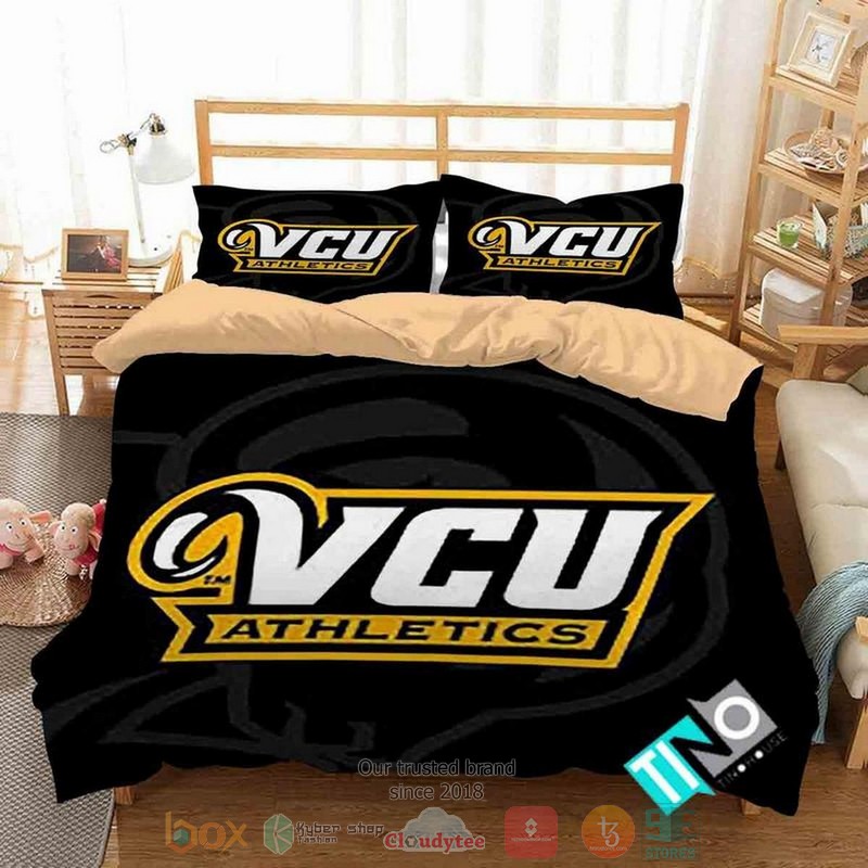 Vcu Rams Ncaa Black Bedding Set Vcu Rams Ncaa Black Bedding Set