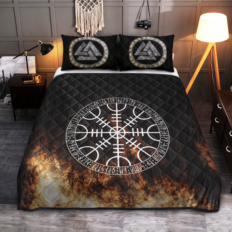 Vegvisir-On-Fire-Quilt-Bedding-Set-1