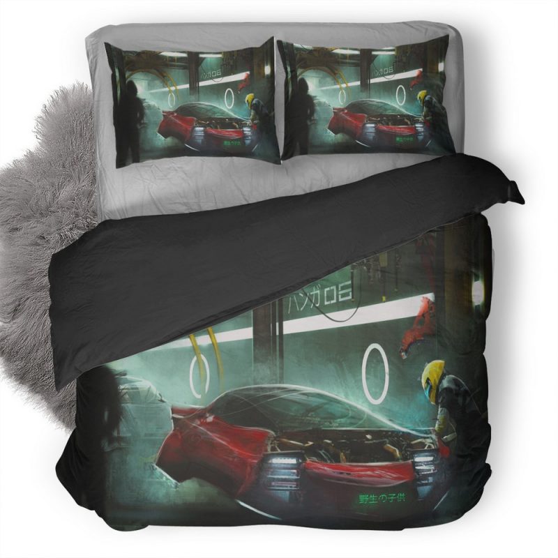 Vehicle Garage Digital Art Scifi Br Duvet Cover and Pillowcase Set Bedding Set Vehicle Garage Digital Art Scifi Br Duvet Cover and Pillowcase Set Bedding Set