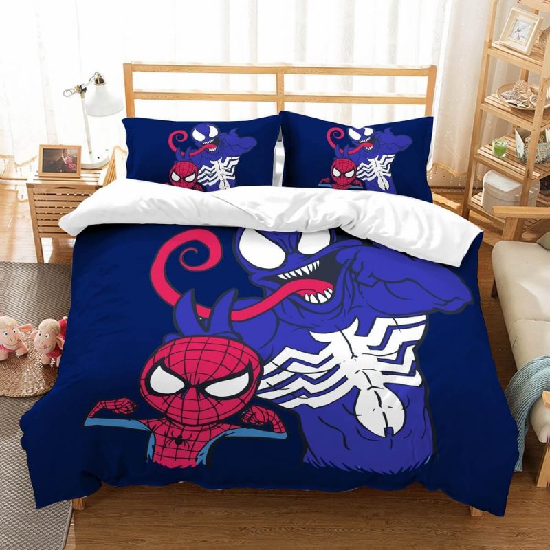 Venom Spider Man Duvet Cover and Pillowcase Set Bedding Set Venom Spider Man Duvet Cover and Pillowcase Set Bedding Set