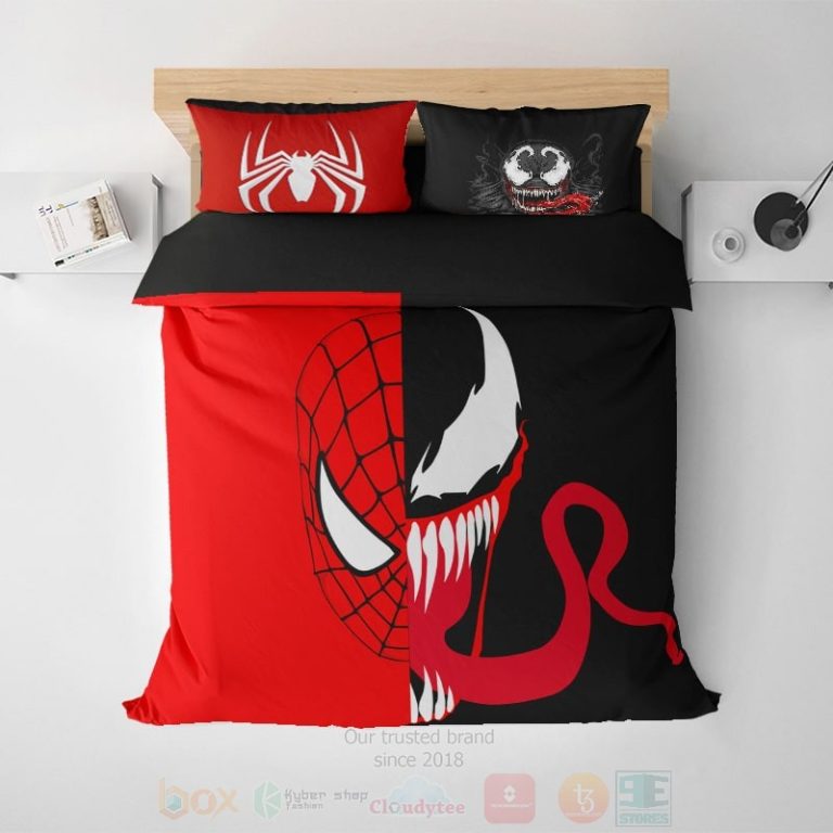 Venom-Spiderman-Crossover-New-Age-Brushed-Heroes-Bedding-Set-1