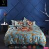 Versace Barocco Pattern Light Blue Bedding Set