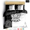 Versace Black And White Quilt Bedding Set
