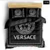 Versace Black Luxury Brand Bedding Set