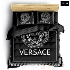 Versace Black Luxury Brand Bedding Set